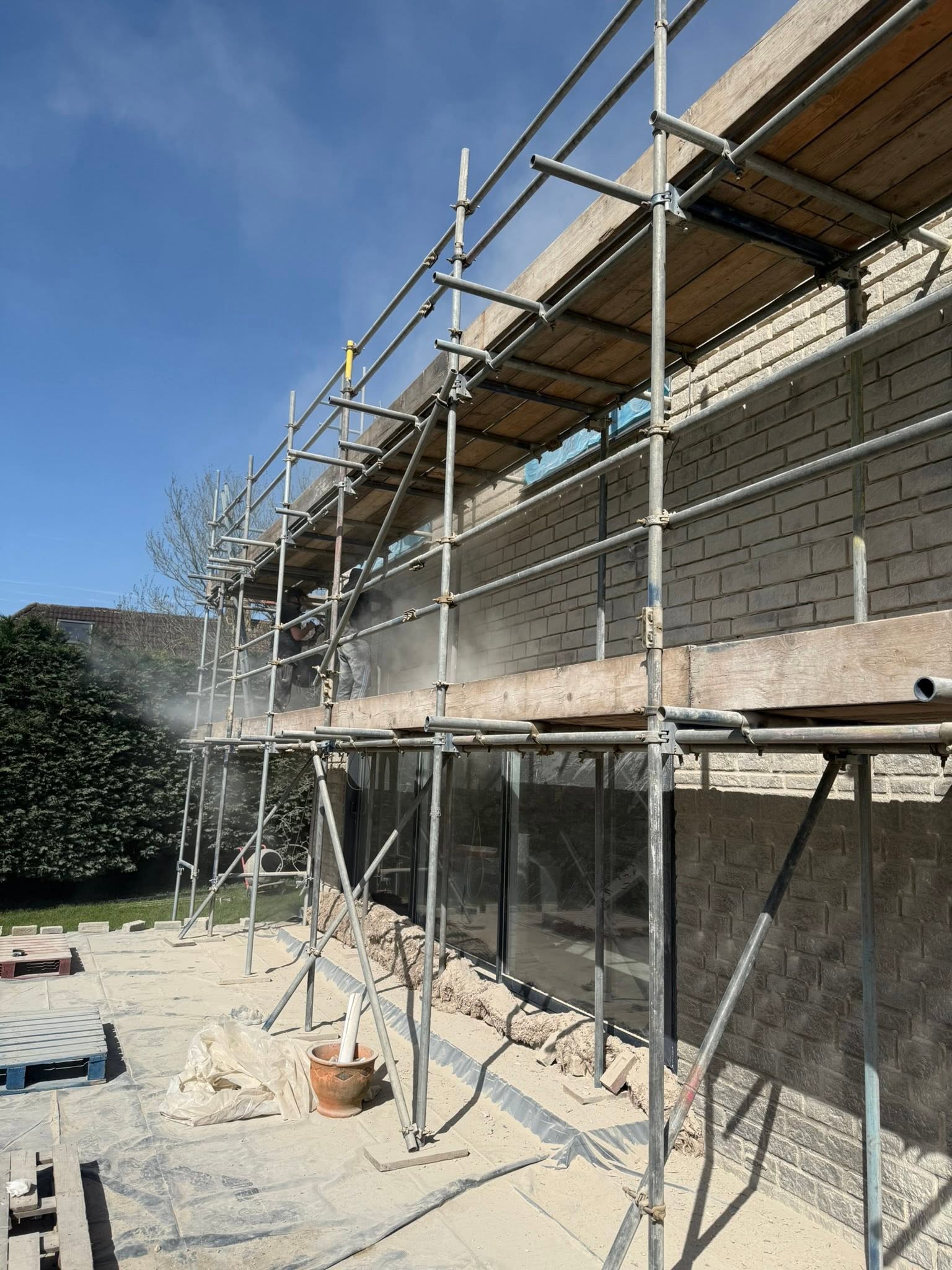 Brickwork Mortar Restoration during view