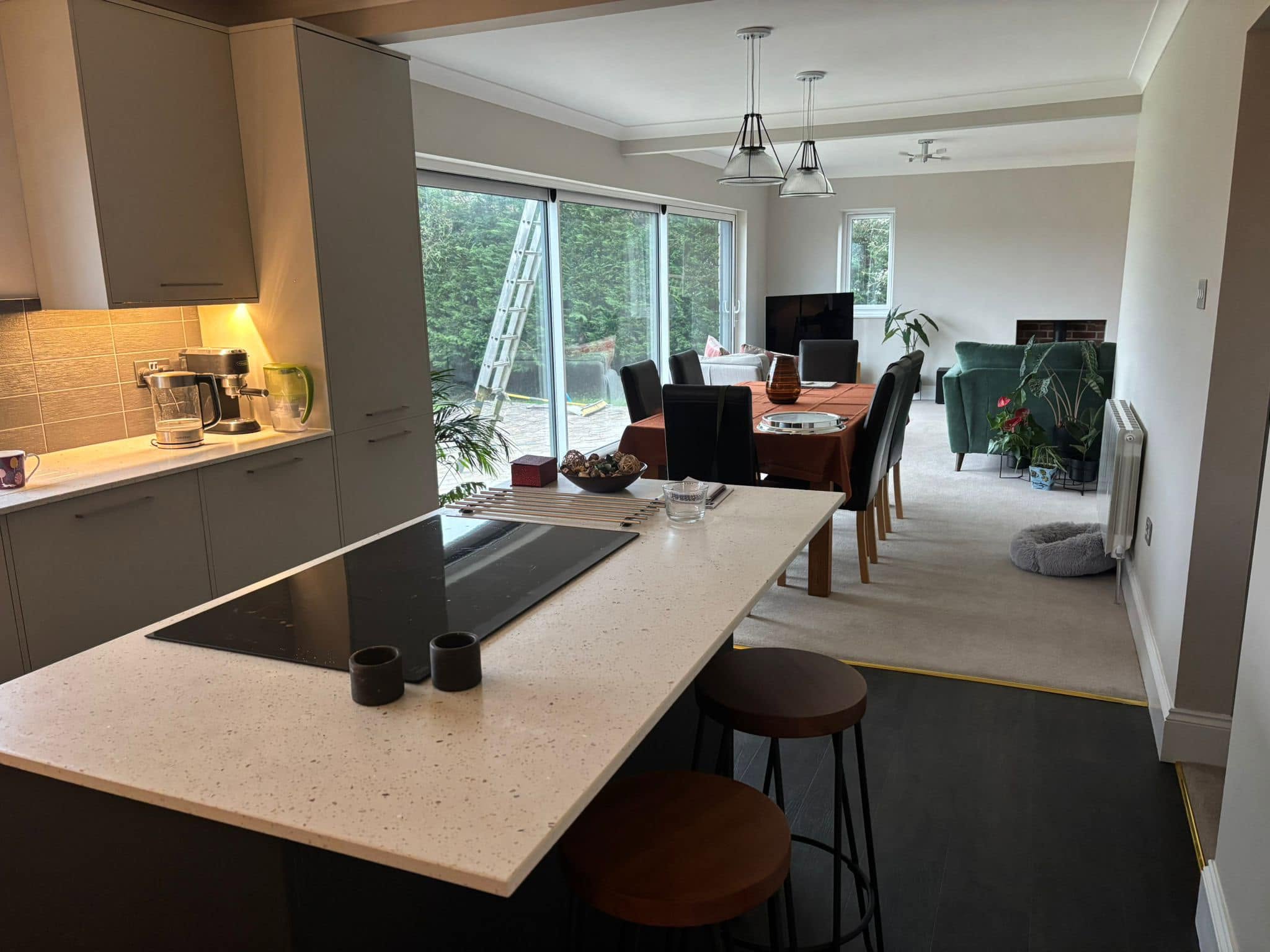 Finished interior from a residential renovation by SG Construction