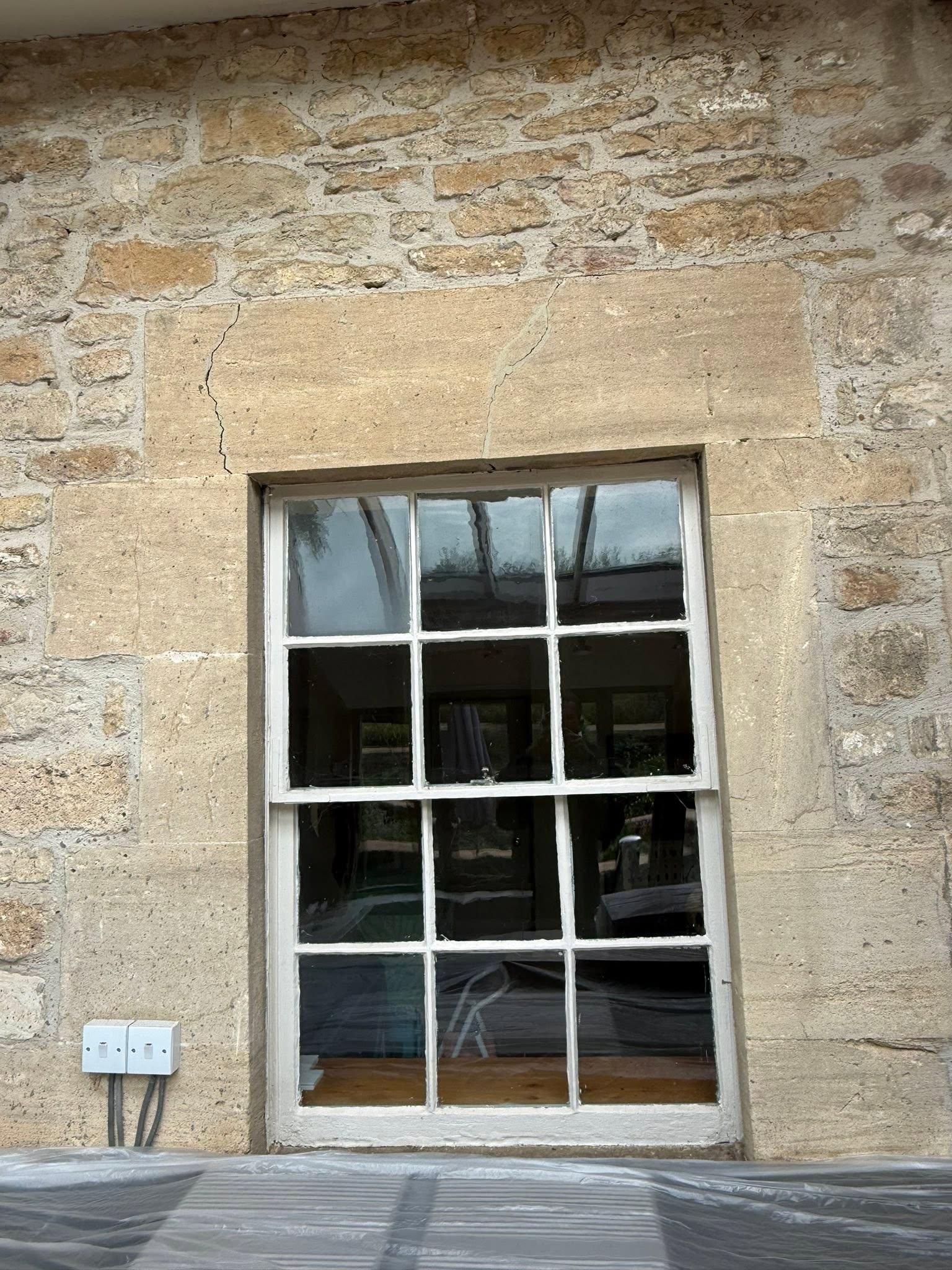 Stone Lintel Replacement after view