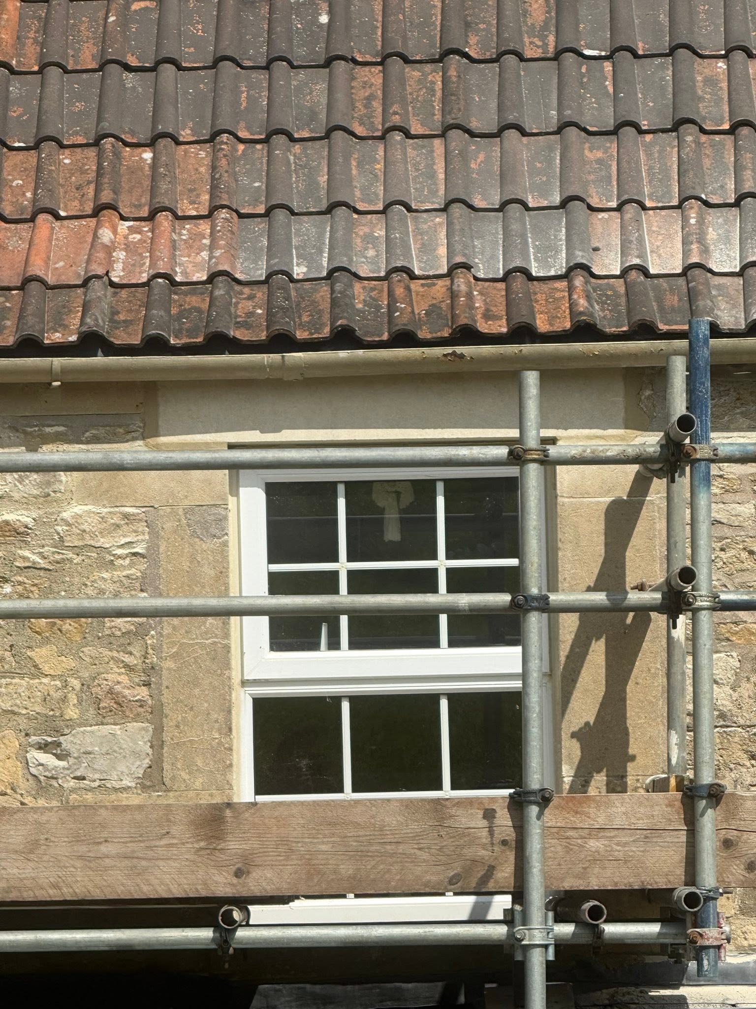 Stone Lintel Replacement during view